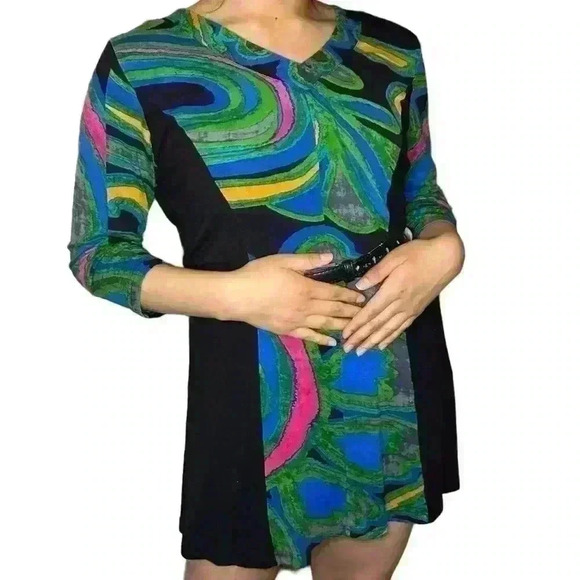 Parsley & Sage Retro 70s Mini Dress - Picture 1 of 7